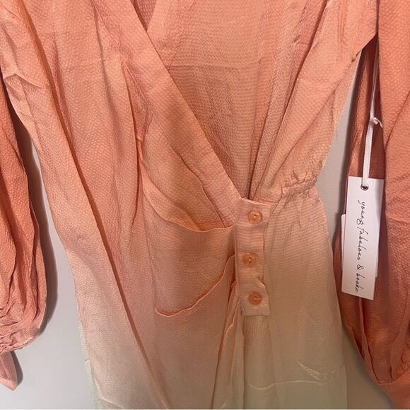 Young Fabulous & Broke Long sleeve ombré dress New small - Picture 7 of 9